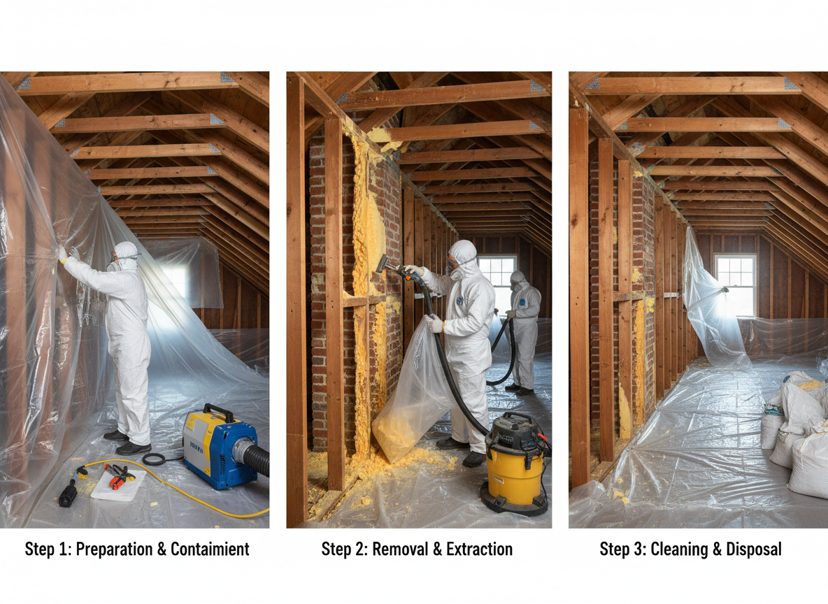 Step by Step Process for Safe Spray Foam Removal in Attics