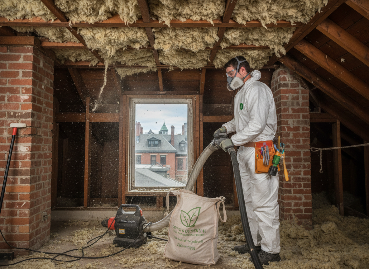 environmentally friendly insulation removal in Boston